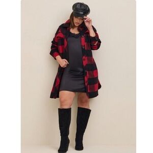 TORRID NWT Wool Longline Shacket